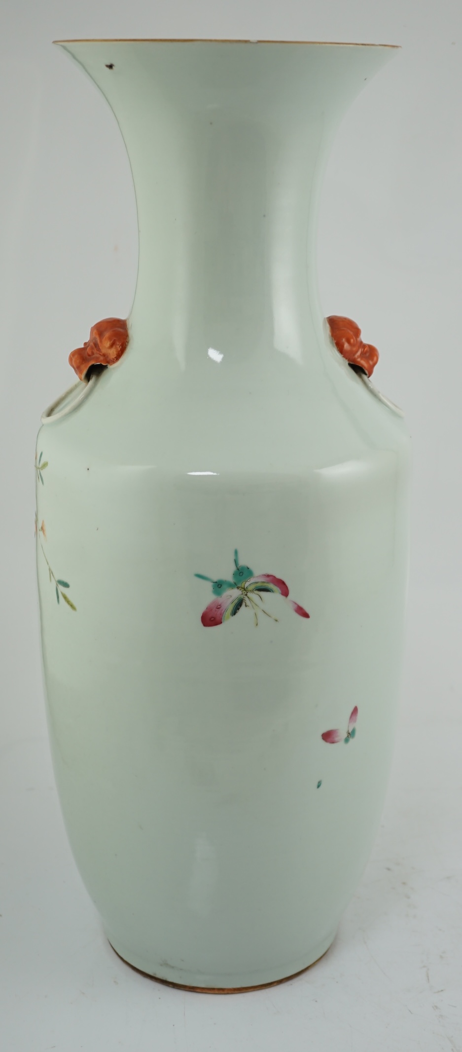 A large Chinese famille rose vase, 19th century